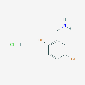 molecular formula C7H8Br2ClN B2969198 2,5-Dibromobenzylamine hydrochloride CAS No. 1214383-61-5