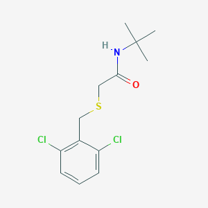 molecular formula C13H17Cl2NOS B296920 N-(tert-butyl)-2-[(2,6-dichlorobenzyl)sulfanyl]acetamide 