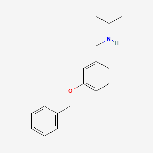 molecular formula C17H21NO B2969208 {[3-(Benzyloxy)phenyl]methyl}(propan-2-yl)amine CAS No. 760910-17-6