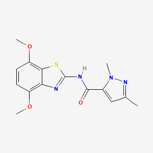 N-(4,7-dimethoxybenzo[d]thiazol-2-yl)-1,3-dimethyl-1H-pyrazole-5-carboxamide
