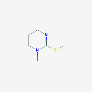 molecular formula C6H12N2S B2969228 1-methyl-2-methylsulfanyl-5,6-dihydro-4H-pyrimidine CAS No. 63896-08-2