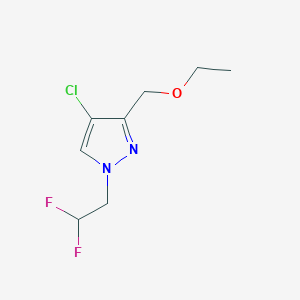 4-chloro-1-(2,2-difluoroethyl)-3-(ethoxymethyl)-1H-pyrazole