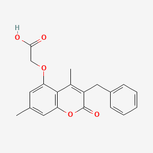 [(3-benzyl-4,7-dimethyl-2-oxo-2H-chromen-5-yl)oxy]acetic acid