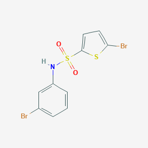 molecular formula C10H7Br2NO2S2 B296924 5-bromo-N-(3-bromophenyl)thiophene-2-sulfonamide 