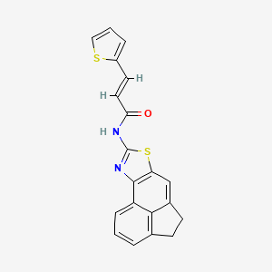molecular formula C20H14N2OS2 B2969249 (E)-N-(4,5-二氢芴[5,4-d]噻唑-8-基)-3-(噻吩-2-基)丙烯酰胺 CAS No. 477326-08-2