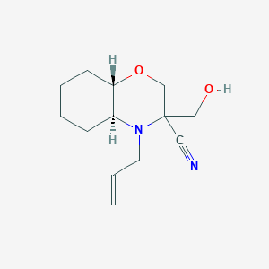 rac-(4aS,8aS)-4-Allyl-3-(hydroxymethyl)octahydro-2H-benzo[b][1,4]oxazine-3-carbonitrile