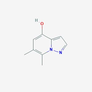 molecular formula C9H10N2O B2969252 6,7-二甲基吡唑并[1,5-a]吡啶-4-醇 CAS No. 2490412-95-6