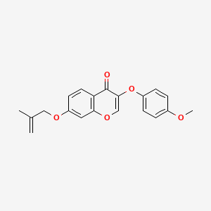 molecular formula C20H18O5 B2969253 3-(4-甲氧基苯氧基)-7-((2-甲基烯丙基)氧基)-4H-色满-4-酮 CAS No. 637750-92-6