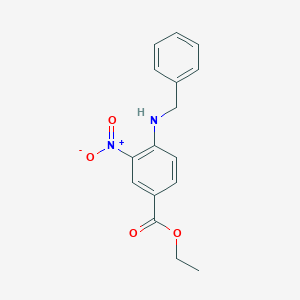 molecular formula C16H16N2O4 B2969256 Ethyl 4-(benzylamino)-3-nitrobenzoate CAS No. 312921-97-4