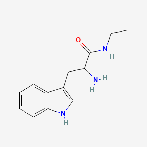 molecular formula C13H17N3O B2969270 2-Amino-N-ethyl-3-(1H-indol-3-yl)-propionamide CAS No. 1214832-52-6