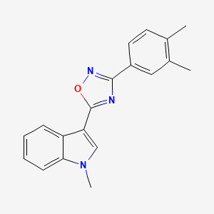 3-[3-(3,4-dimethylphenyl)-1,2,4-oxadiazol-5-yl]-1-methyl-1H-indole