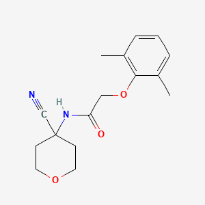 molecular formula C16H20N2O3 B2969332 N-(4-氰代噁唑-4-基)-2-(2,6-二甲基苯氧基)乙酰胺 CAS No. 1385454-21-6