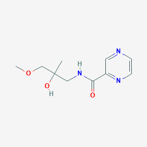 molecular formula C10H15N3O3 B2969344 N-(2-羟基-3-甲氧基-2-甲基丙基)吡嗪-2-甲酰胺 CAS No. 1334369-06-0