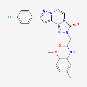 2-[9-(4-chlorophenyl)-3-oxopyrazolo[1,5-a][1,2,4]triazolo[3,4-c]pyrazin-2(3H)-yl]-N-(2-methoxy-5-methylphenyl)acetamide