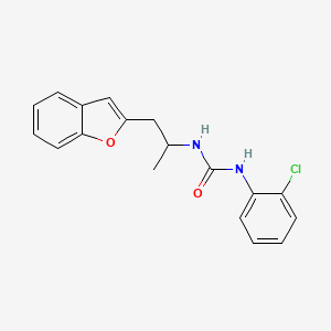 molecular formula C18H17ClN2O2 B2969363 1-(1-(Benzofuran-2-yl)propan-2-yl)-3-(2-chlorophenyl)urea CAS No. 2034331-88-7