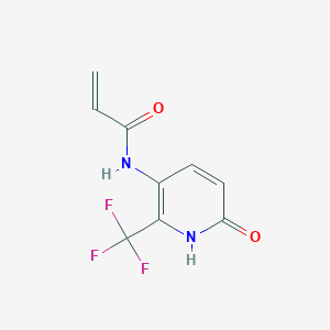 molecular formula C9H7F3N2O2 B2969372 N-[6-Oxo-2-(trifluoromethyl)-1H-pyridin-3-yl]prop-2-enamide CAS No. 2361639-44-1