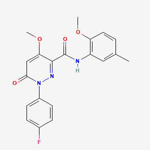 1-(4-fluorophenyl)-4-methoxy-N-(2-methoxy-5-methylphenyl)-6-oxo-1,6-dihydropyridazine-3-carboxamide