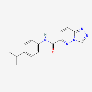 molecular formula C15H15N5O B2969377 N-(4-Propan-2-ylphenyl)-[1,2,4]triazolo[4,3-b]pyridazine-6-carboxamide CAS No. 2415509-54-3