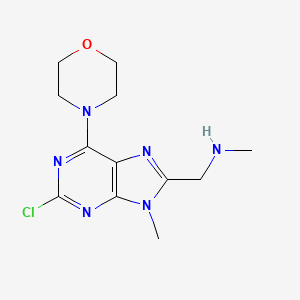 (2-Chloro-9-methyl-6-morpholino-9H-purin-8-YL)-N-methylmethanamine