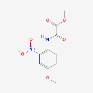 molecular formula C10H10N2O6 B2969385 Methyl 2-(4-methoxy-2-nitroanilino)-2-oxoacetate CAS No. 339104-95-9