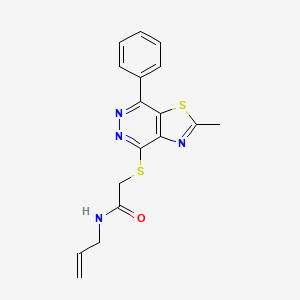 N-allyl-2-((2-methyl-7-phenylthiazolo[4,5-d]pyridazin-4-yl)thio)acetamide