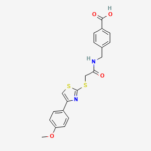 4-((2-((4-(4-Methoxyphenyl)thiazol-2-yl)thio)acetamido)methyl)benzoic acid