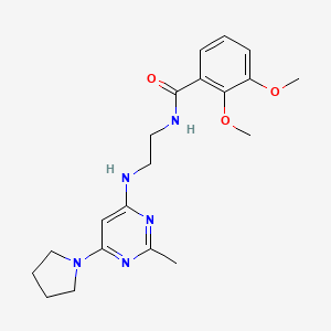 2,3-dimethoxy-N-(2-((2-methyl-6-(pyrrolidin-1-yl)pyrimidin-4-yl)amino)ethyl)benzamide