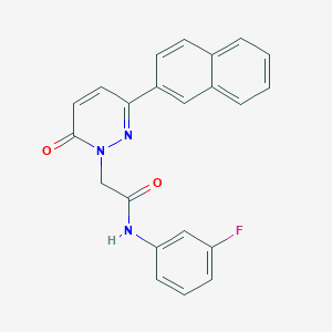 N-(3-fluorophenyl)-2-(3-naphthalen-2-yl-6-oxopyridazin-1-yl)acetamide