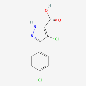 4-chloro-3-(4-chlorophenyl)-1H-pyrazole-5-carboxylic acid