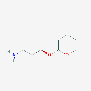molecular formula C9H19NO2 B2969439 2-{[(2R)-4-aminobutan-2-yl]oxy}oxane CAS No. 1807921-15-8