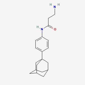 molecular formula C19H26N2O B2969442 N-(4-Adamantan-1-YL-phenyl)-3-amino-propionamide CAS No. 946677-77-6