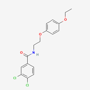 molecular formula C17H17Cl2NO3 B2969444 3,4-二氯-N-[2-(4-乙氧基苯氧基)乙基]苯甲酰胺 CAS No. 1105212-44-9