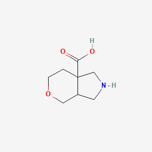 molecular formula C8H13NO3 B2969454 Octahydropyrano[3,4-c]pyrrole-7a-carboxylic acid CAS No. 1935036-28-4