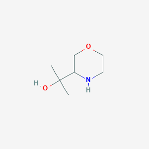 molecular formula C7H15NO2 B2969457 2-(Morpholin-3-yl)propan-2-ol CAS No. 1781842-73-6