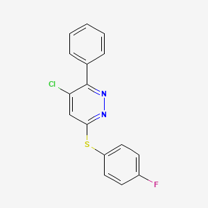 4-Chloro-6-[(4-fluorophenyl)sulfanyl]-3-phenylpyridazine