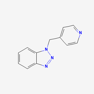 molecular formula C12H10N4 B2969514 1-(Pyridin-4-ylmethyl)benzotriazole CAS No. 150638-32-7