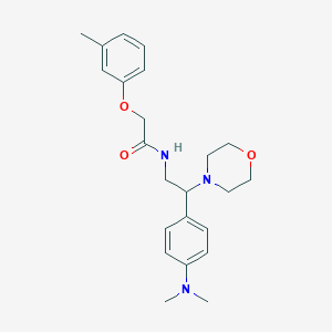 molecular formula C23H31N3O3 B2969530 N-(2-(4-(dimethylamino)phenyl)-2-morpholinoethyl)-2-(m-tolyloxy)acetamide CAS No. 941949-24-2