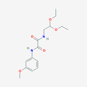 molecular formula C15H22N2O5 B2969543 N1-(2,2-diethoxyethyl)-N2-(3-methoxyphenyl)oxalamide CAS No. 898358-18-4