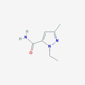 molecular formula C7H11N3O B2969544 1-Ethyl-3-methyl-1H-pyrazole-5-carboxamide CAS No. 262607-84-1
