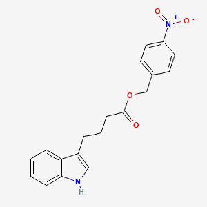 molecular formula C19H18N2O4 B2969555 (4-nitrophenyl)methyl 4-(1H-indol-3-yl)butanoate CAS No. 860784-02-7