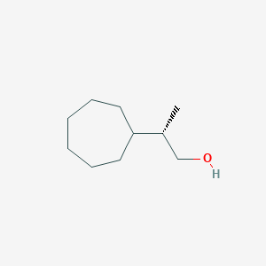 molecular formula C10H20O B2969571 (2S)-2-Cycloheptylpropan-1-ol CAS No. 2248209-33-6