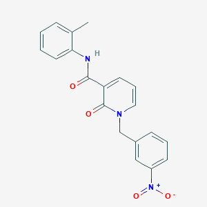 1-(3-nitrobenzyl)-2-oxo-N-(o-tolyl)-1,2-dihydropyridine-3-carboxamide