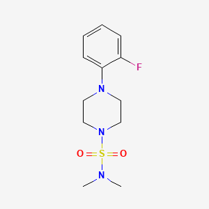 molecular formula C12H18FN3O2S B2969599 4-(2-fluorophenyl)-N,N-dimethyl-1-piperazinesulfonamide CAS No. 825607-37-2