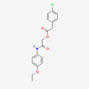 molecular formula C18H18ClNO4 B2969609 [2-(4-乙氧基苯胺)-2-氧代乙基] 2-(4-氯苯基)乙酸酯 CAS No. 378226-54-1