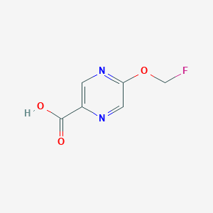 molecular formula C6H5FN2O3 B2969617 5-(氟甲氧基)吡嗪-2-甲酸 CAS No. 1174321-00-6