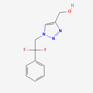 molecular formula C11H11F2N3O B2969623 [1-(2,2-difluoro-2-phenylethyl)-1H-1,2,3-triazol-4-yl]methanol CAS No. 1774482-57-3