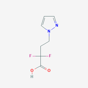 2,2-Difluoro-4-(1H-pyrazol-1-yl)butanoic acid