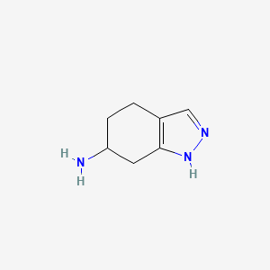 molecular formula C7H11N3 B2969656 4,5,6,7-四氢-1H-吲唑-6-胺 CAS No. 74197-21-0