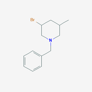 molecular formula C13H18BrN B2969657 1-苄基-3-溴-5-甲基哌啶 CAS No. 1935400-29-5