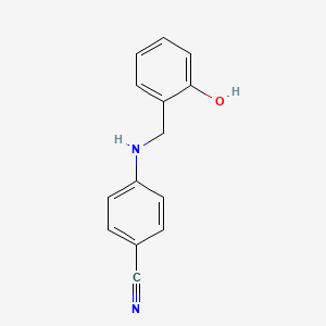 molecular formula C14H12N2O B2969660 4-[(2-Hydroxybenzyl)amino]benzonitrile CAS No. 622400-17-3